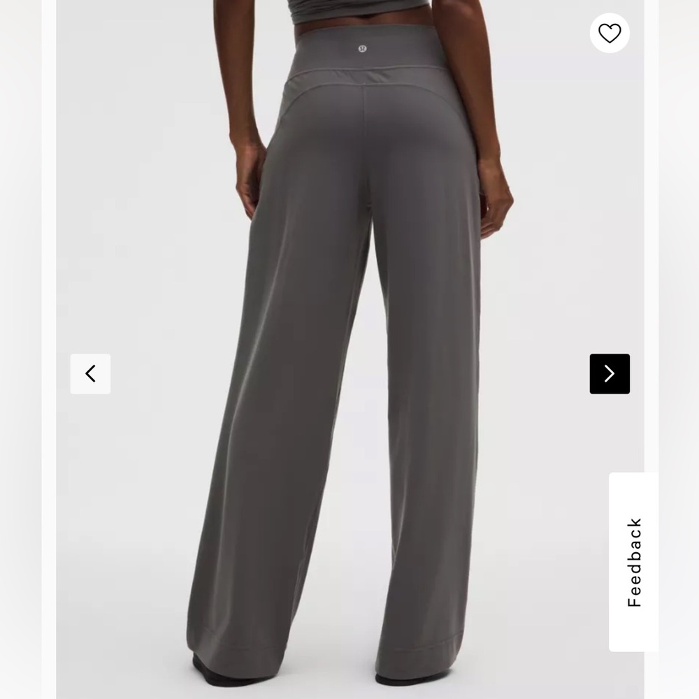Sold out lululemon groove wide leg onyx grey size 0 - Picture 3 of 9